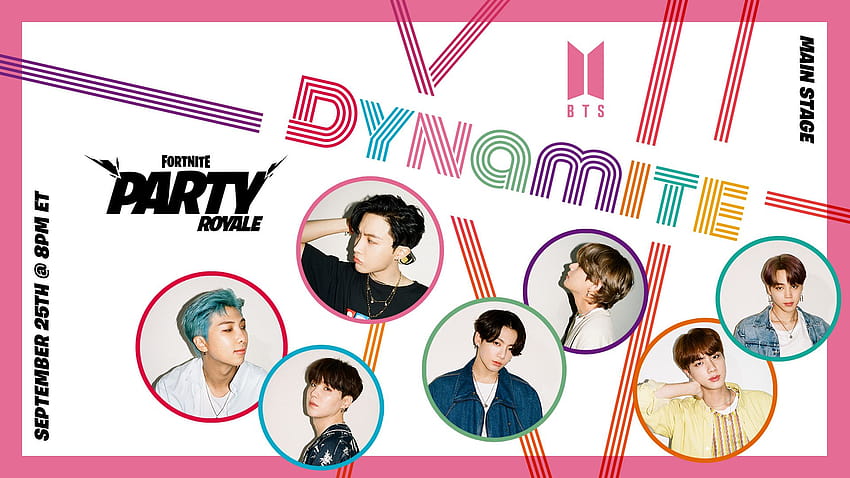 Fortnite's Party Royale to Host the World Premiere For BTS' “Dynamite” Choreography Version Music Video!, bts dynamite dance HD wallpaper