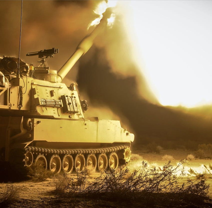 M109 Howitzer Paladin Firing 155mm Énorme explosion : theCHIVE, booms Fond d'écran HD