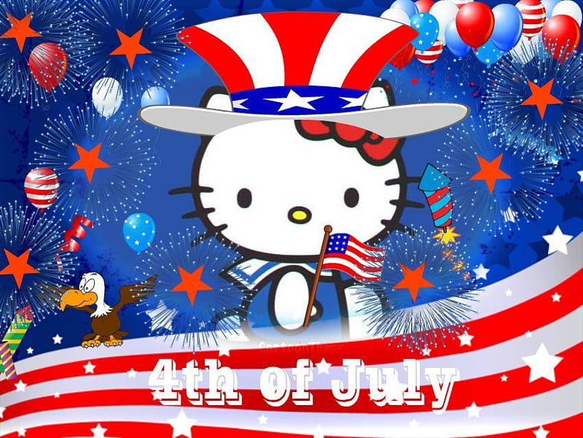 Pin on hello kitty 4th july, 4th of july hello kitty HD wallpaper
