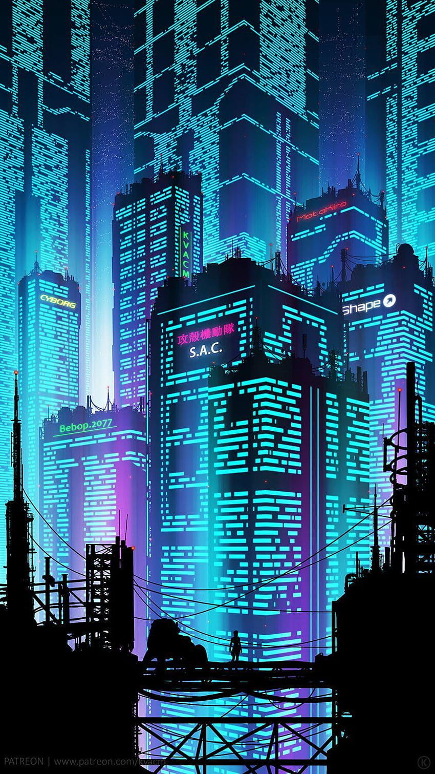 Cyberpunk 2077, aesthetic future city HD phone wallpaper