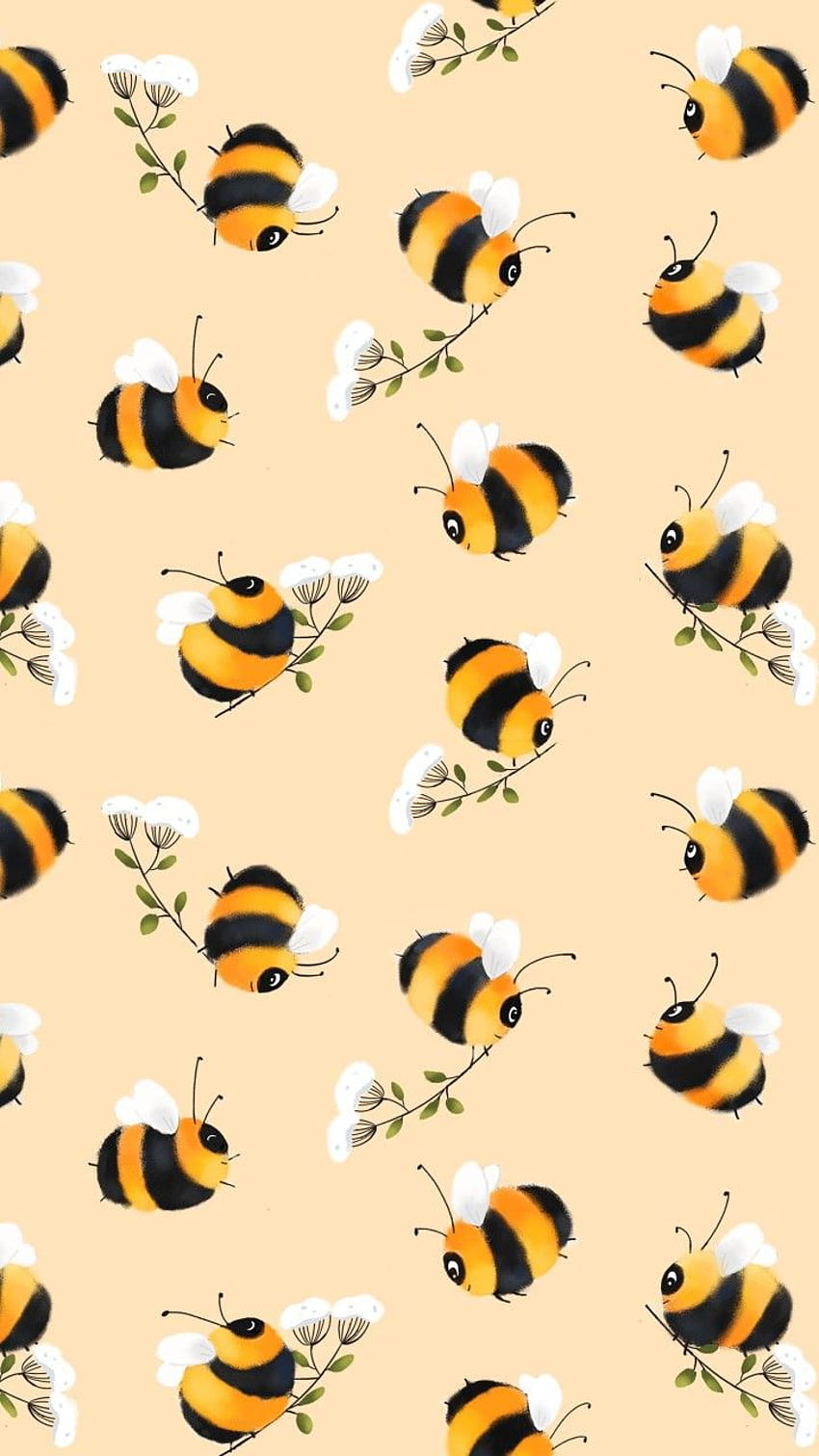 backgrounds lockscreen iPhone bee, cute honeycomb HD phone wallpaper