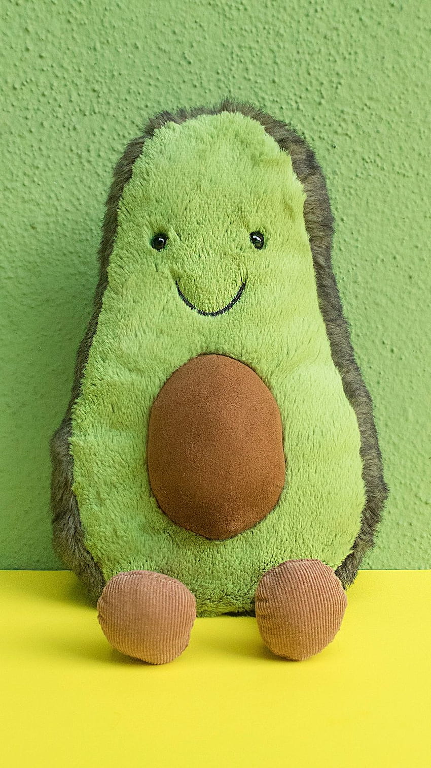 938x1668 toy, teddy, avocado, cute, green, avocado phone HD phone wallpaper