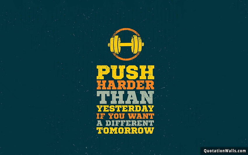 Push Yourself Motivation Cover ~ 心に強く訴える引用とジムの引用 高画質の壁紙