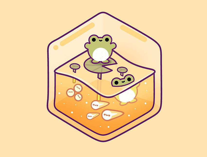 Frog in 2021, cute frog drawing HD wallpaper