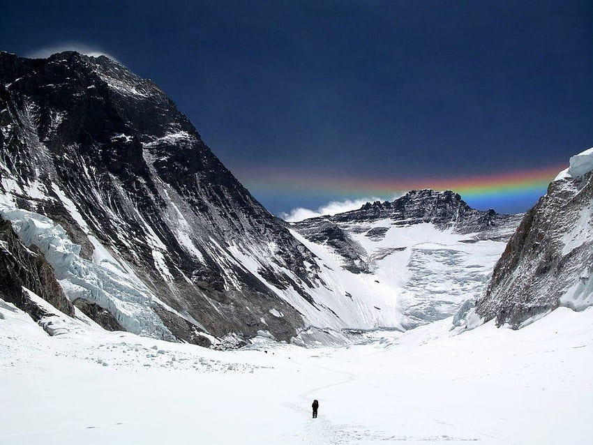 Mount Everest Climber HD wallpaper