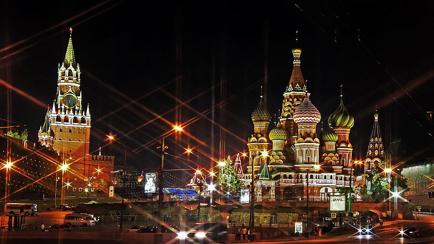 1920x1080 moscow, russia, red square, light HD wallpaper