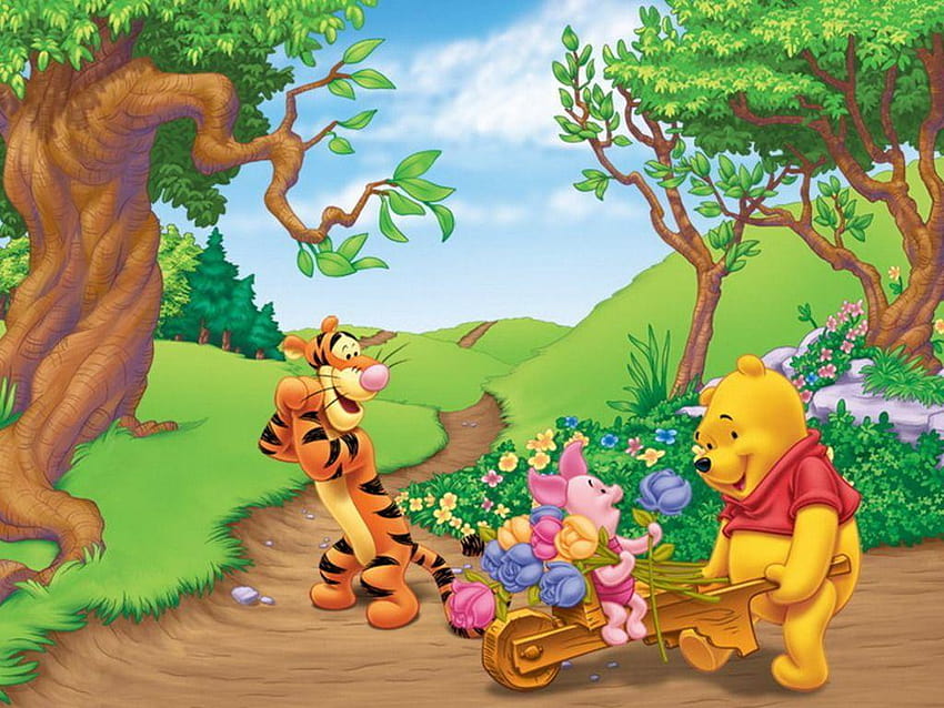 3 Pooh Bear Backgrounds, mac pooh bear HD wallpaper