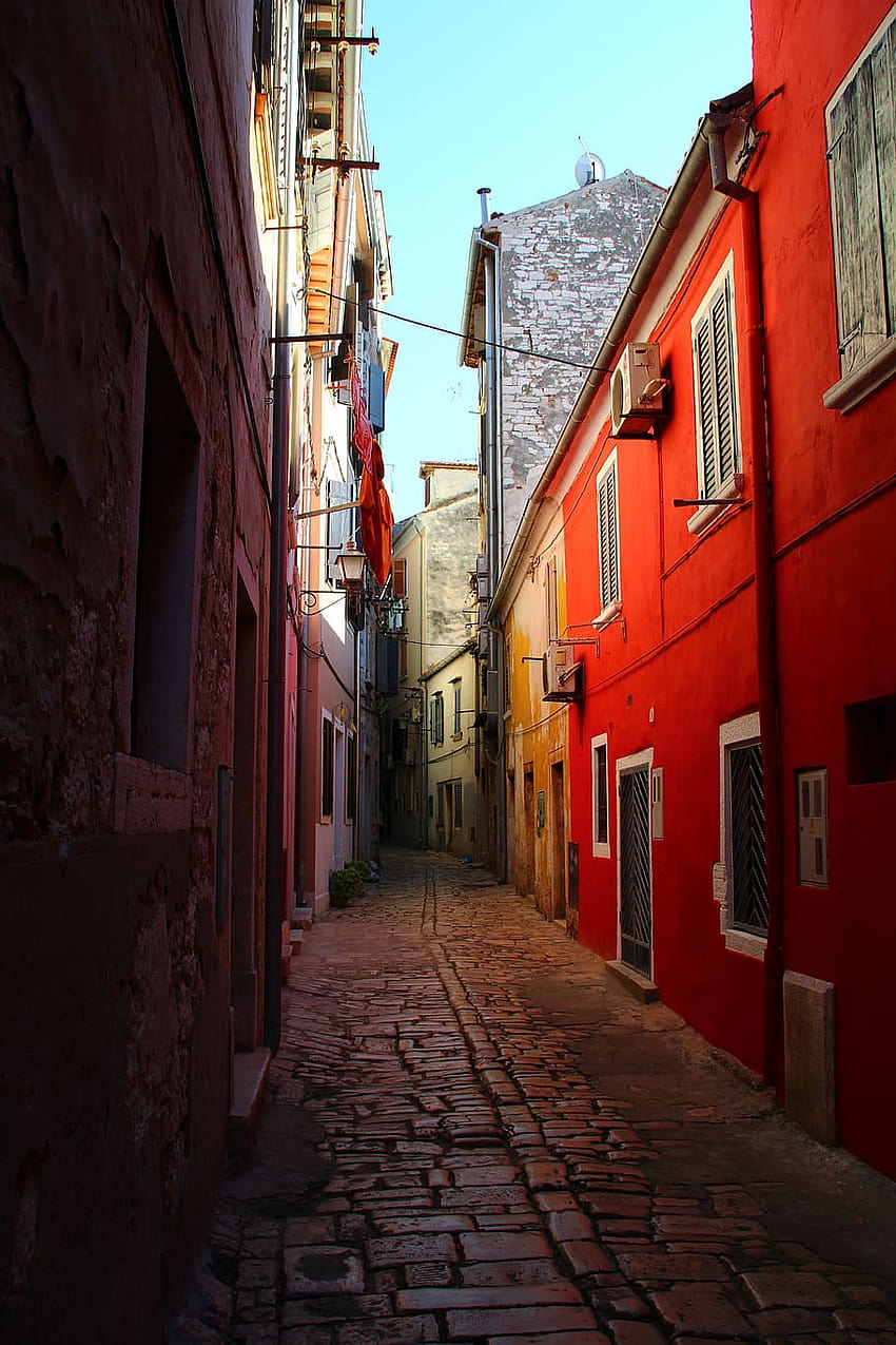 : алея, калдъръм, исторически, хърватия, турист, калдъръмена алея HD тапет за телефон