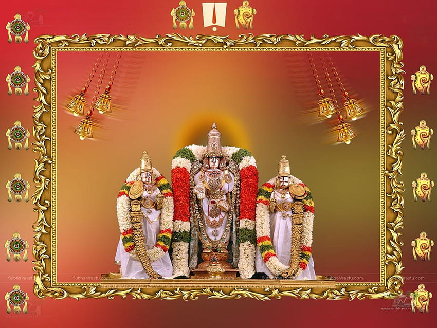 Tirumala Sri Venkateswara 힌두교 신, 스리 벤카테스와라 스와미 바리 사원 HD 월페이퍼
