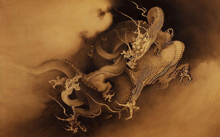 5 Chinese Art, chinese painting eastern dragon HD wallpaper