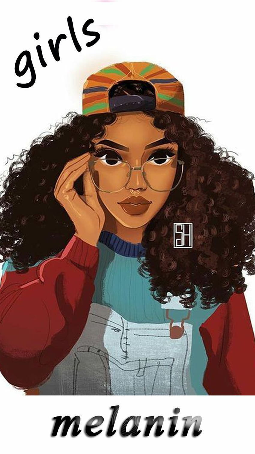 Black Girl Cartoons diposting oleh Sarah Peltier, kartun gadis kulit hitam yang cantik wallpaper ponsel HD