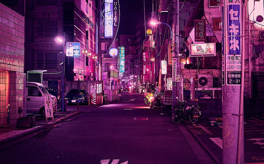 2560x1600 street, neon, night city, neon city computer HD wallpaper ...