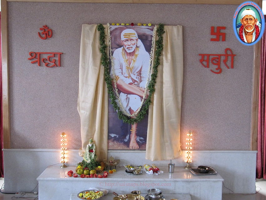 Sri Shirdi Sai Dhanvantari Dhyana Mandiram de Shirdi Sai Baba fondo de pantalla