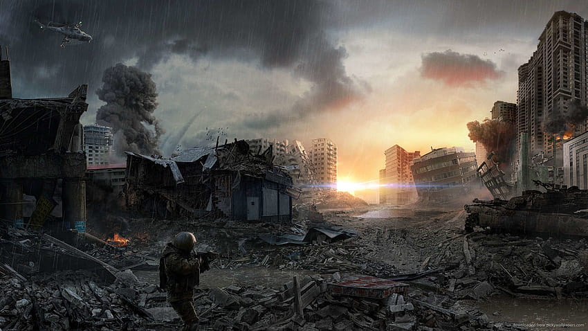 Nukleare Apokalypse, Atomkrieg HD-Hintergrundbild