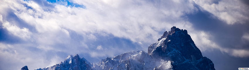 Avusturya Alpleri, kış 5120x1440 HD duvar kağıdı