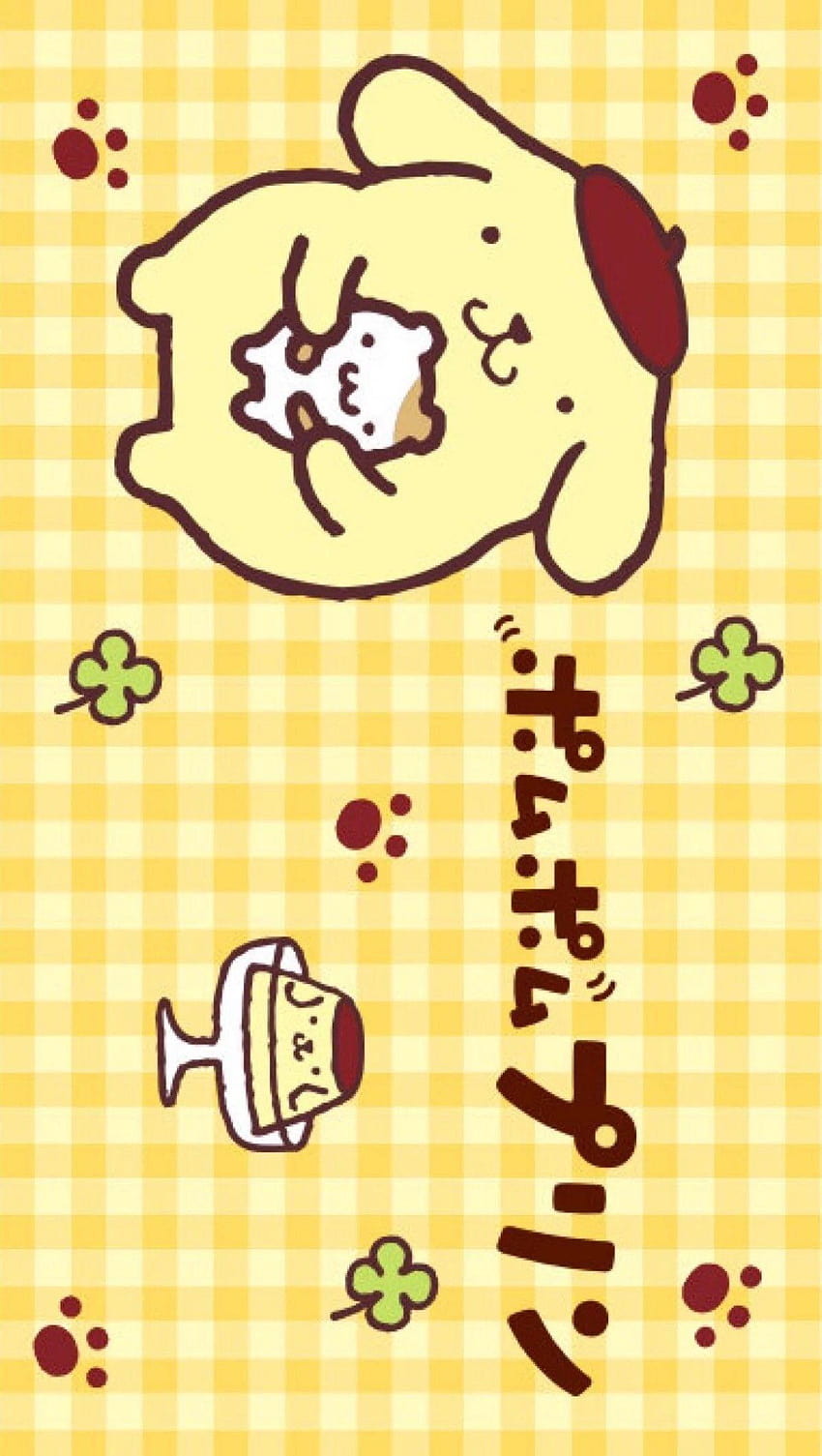 Sanrio Pom Pom Purin and Macaron ·①, pompompurin HD phone wallpaper