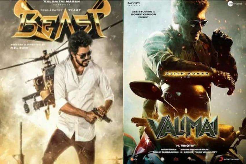 Ajith의 'Valimai', Pongal 2022에서 Thalapathy Vijay의 'Beast'와 충돌 HD 월페이퍼