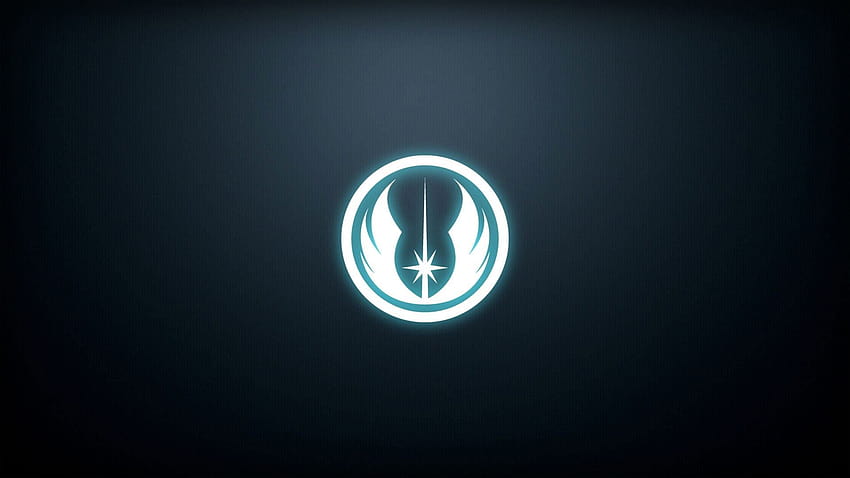 Logo nero e grigio, Guerre stellari, Jedi, Minimalismo • Per te Per e dispositivi mobili Sfondo HD