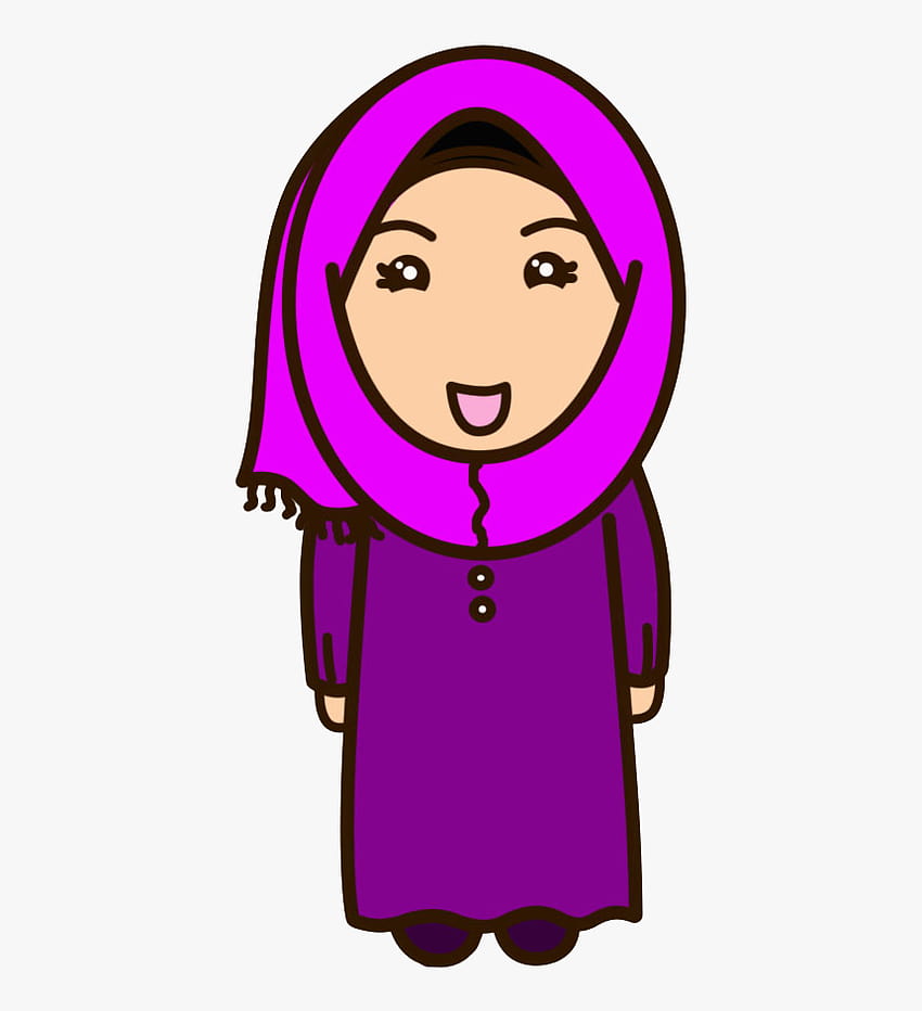 dessin animé, dessin animé, violet, violet, joue, rose, illustration, magenta, clipart, sourire, personnage fictif, dessin animé islamique Fond d'écran de téléphone HD