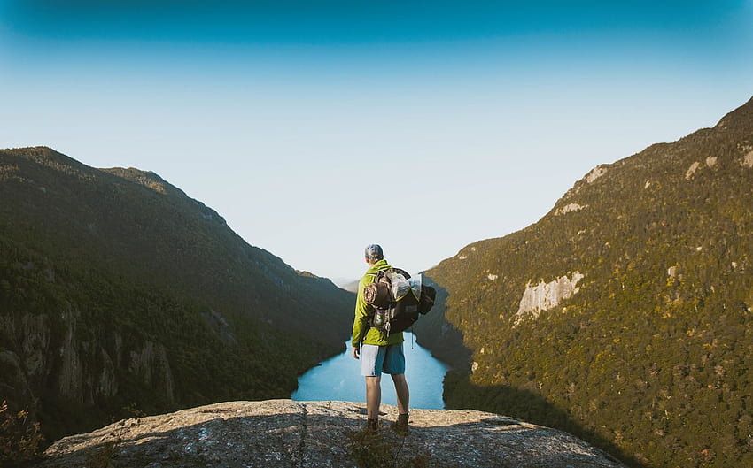 The Daily Stoic Travel Hiking Landscape, manusia di puncak gunung Wallpaper HD