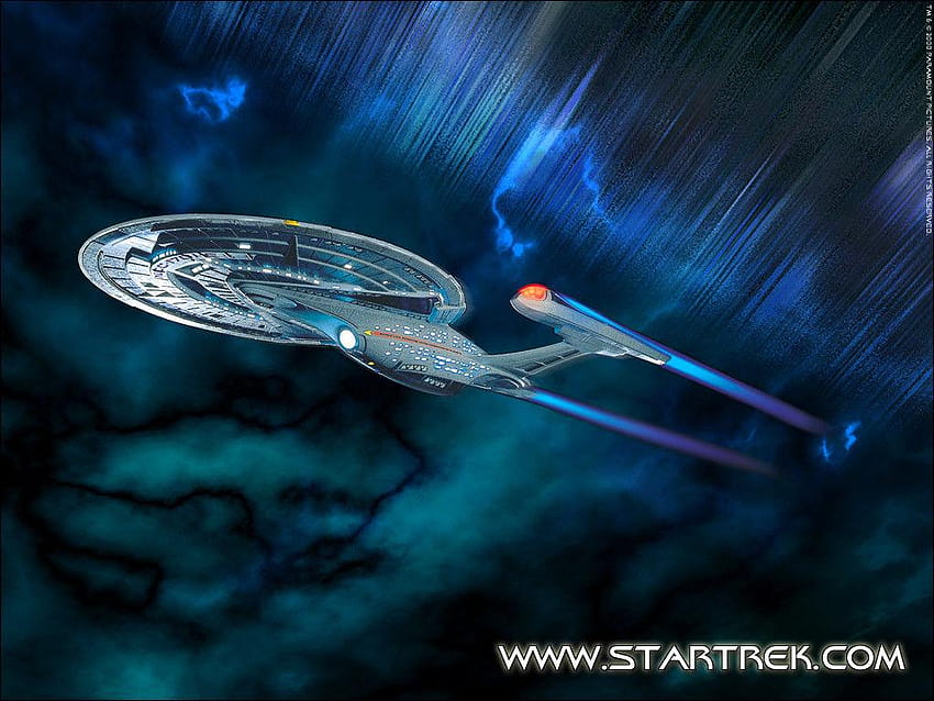 Star Trek Voyager 3D Screensaver ware DE, Star Trek Picard HD-Hintergrundbild