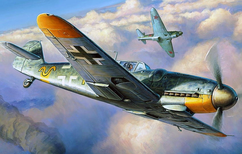 Messerschmitt, Luftwaffe, single, bf 109 g 6 HD wallpaper
