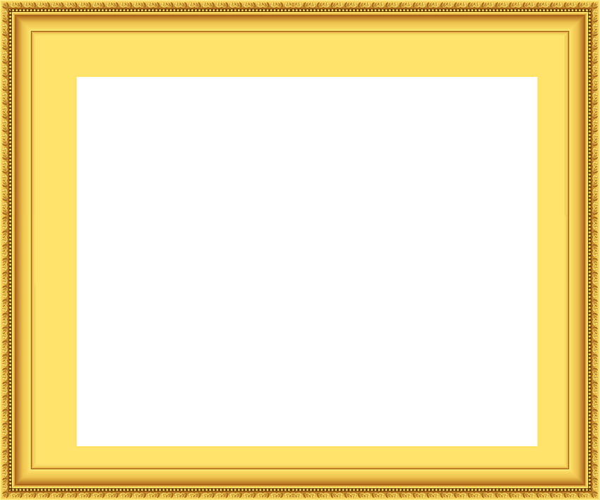 Golden Frame PNG Transparent Clip papel de parede HD