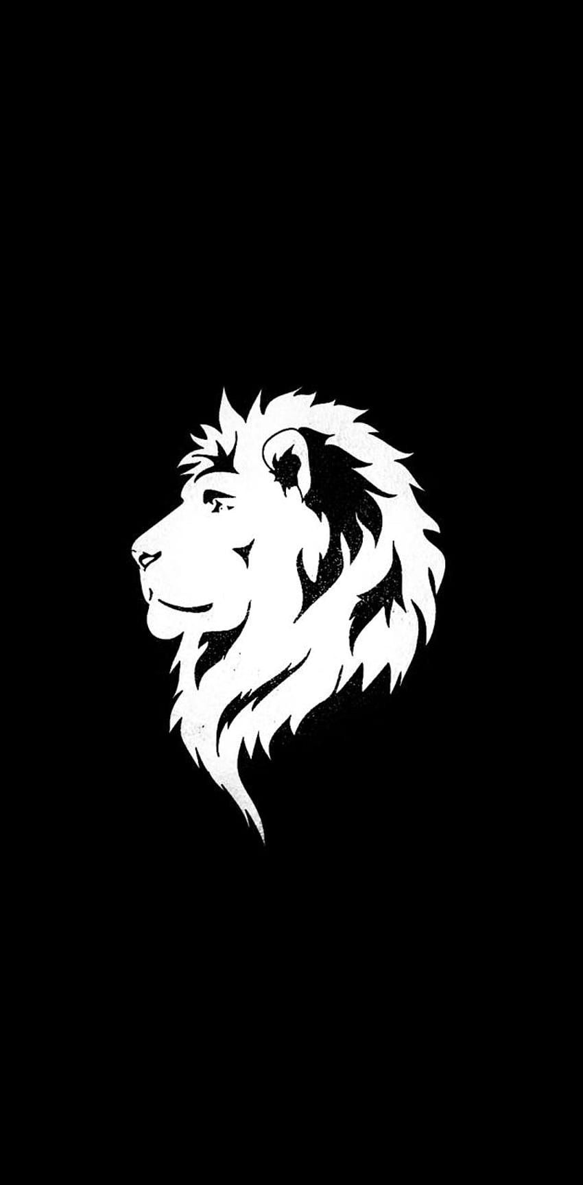 Logo del leone di Kvbalu, simbolo del leone Sfondo del telefono HD