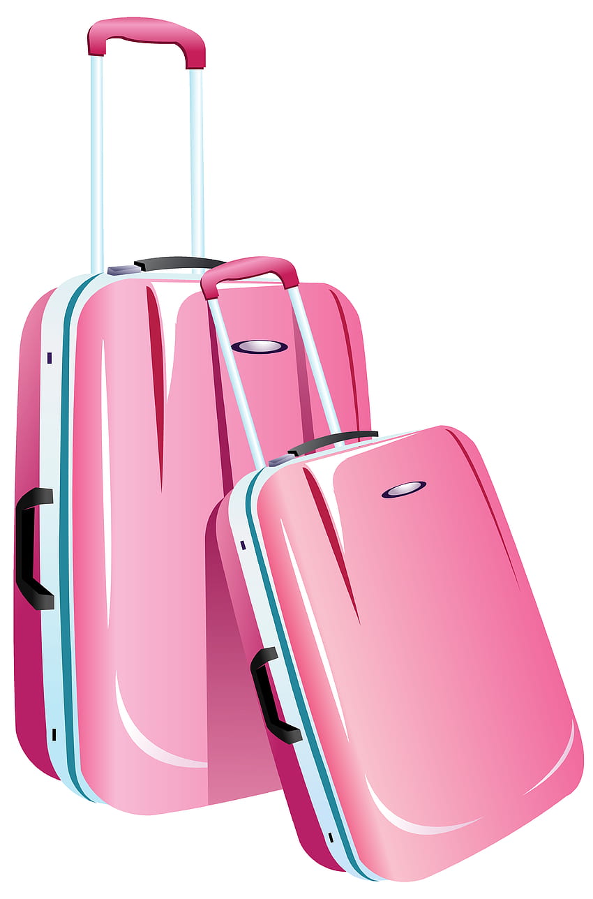 Różowe torby podróżne PNG Clipart Tapeta na telefon HD