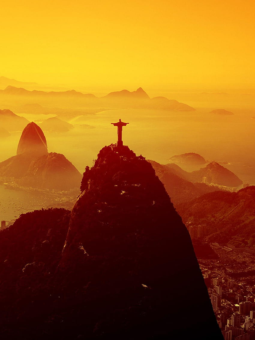 de bloqueo de Cristo Redentor para Android, móvil de la estatua de Río de Janeiro Brasil fondo de pantalla del teléfono