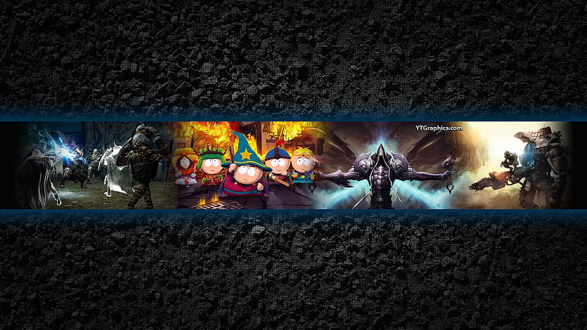 YouTube Gaming Backgrounds Group, baner dotyczący gier Tapeta HD