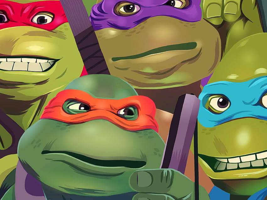 Zielony ekran: ustna historia „Wojowniczych Żółwi Ninja”, miecze tmnt Tapeta HD