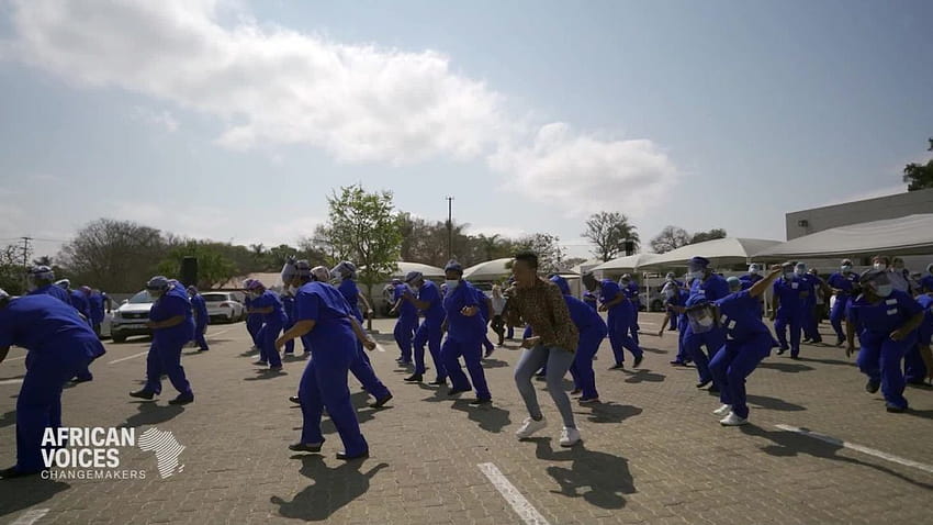 DJ of hit song 'Jerusalema' performs dance with hospital staff HD wallpaper