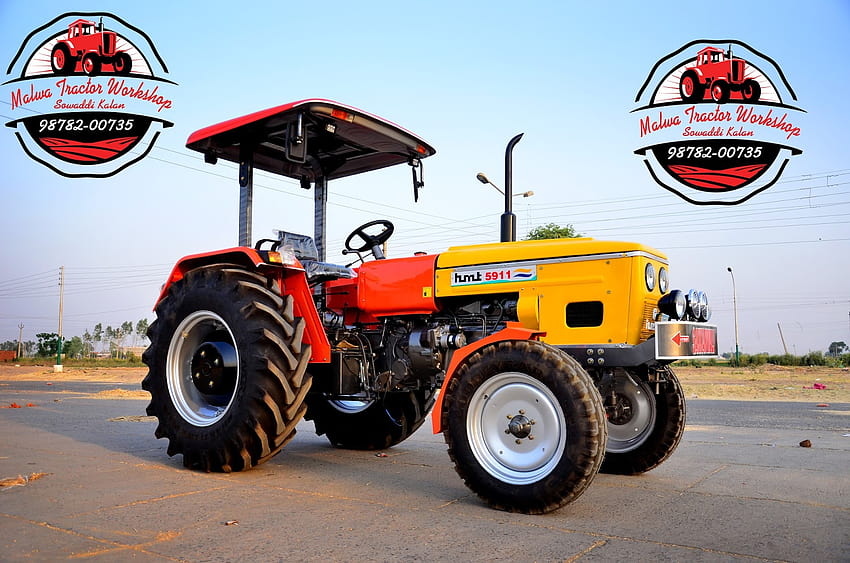 Lokakarya Traktor Malwa: memodifikasi pekerjaan HMT 5911, traktor yang dimodifikasi Wallpaper HD