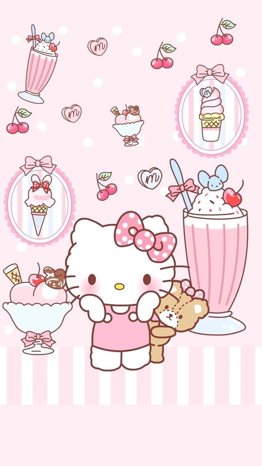 Free download Hello Kitty Wallpapers Cute Kawaii Resources 1024x768 for  your Desktop Mobile  Tablet  Explore 77 Hello Kitty Easter Wallpaper  Hello  Kitty Backgrounds Background Hello Kitty Hello Kitty Background