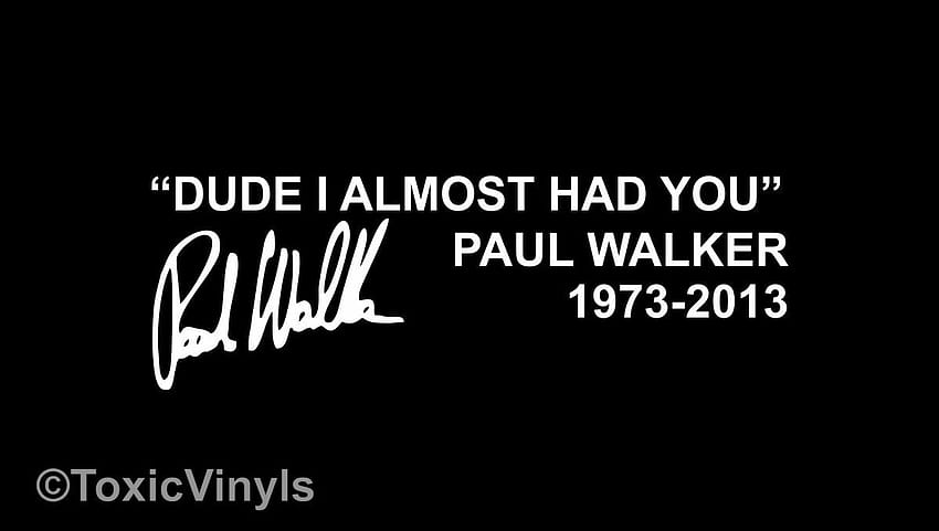 Paul Walker : Paul Walker, fast and furious quotes HD wallpaper