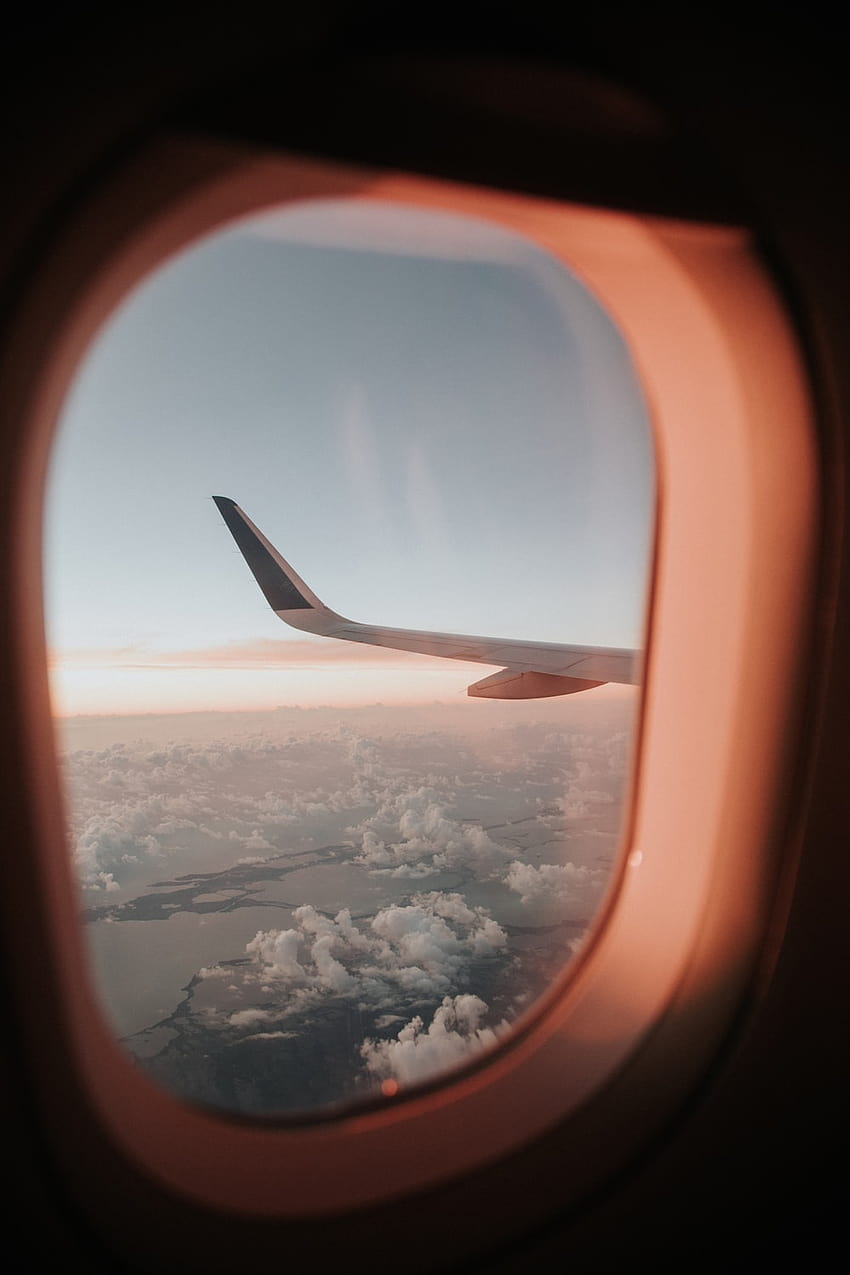 Plane Wing, aeroplane window HD phone wallpaper