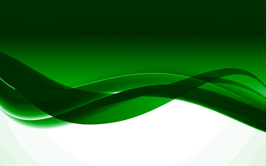Green wave background, green abstraction wave, waves background, creative green background, green lines backgrounds with resolution 3840x2400. High Quality HD wallpaper