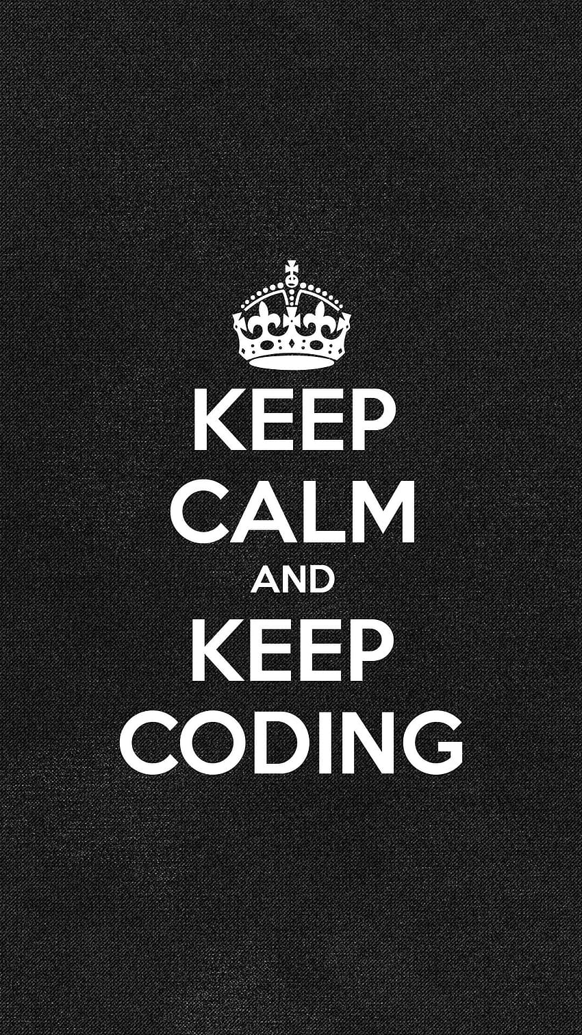 bie: „Запазете спокойствие и продължете да кодирате“ – блог на Mad Coder, мобилно програмиране HD тапет за телефон