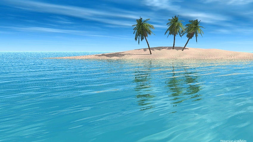 Tropical Island Music, island background HD wallpaper