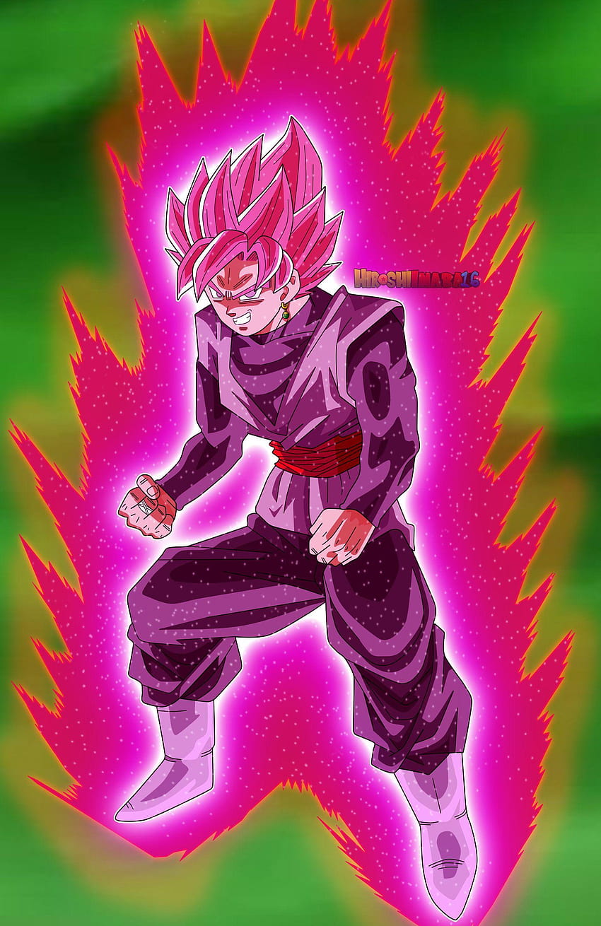 Black Goku Ssj Rose de HiroshiIanabaModder, goku rosa negra fondo de pantalla del teléfono