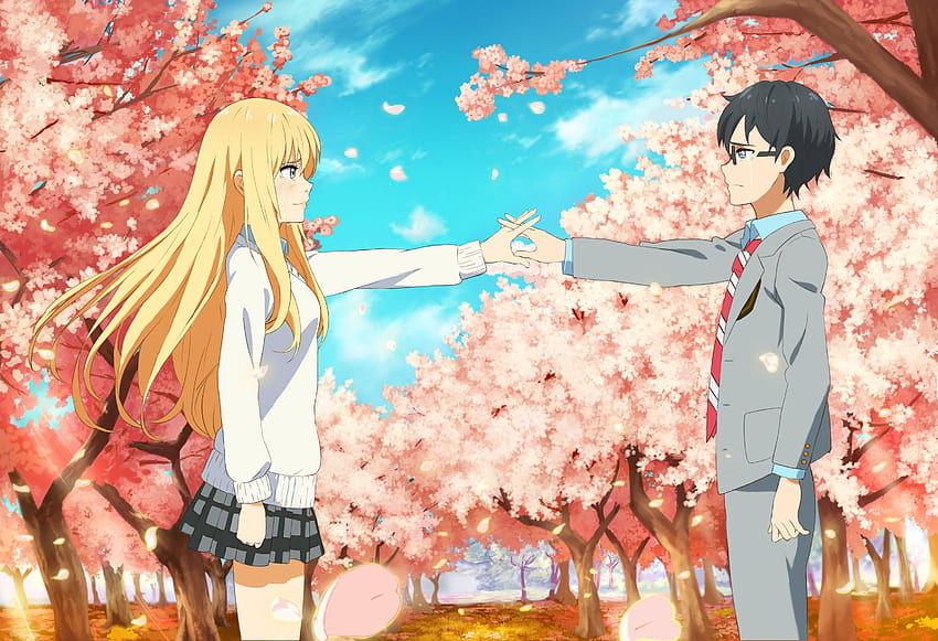 Wallpaper shigatsu wa kimi no uso de celular para android e iphone - Animes  Online