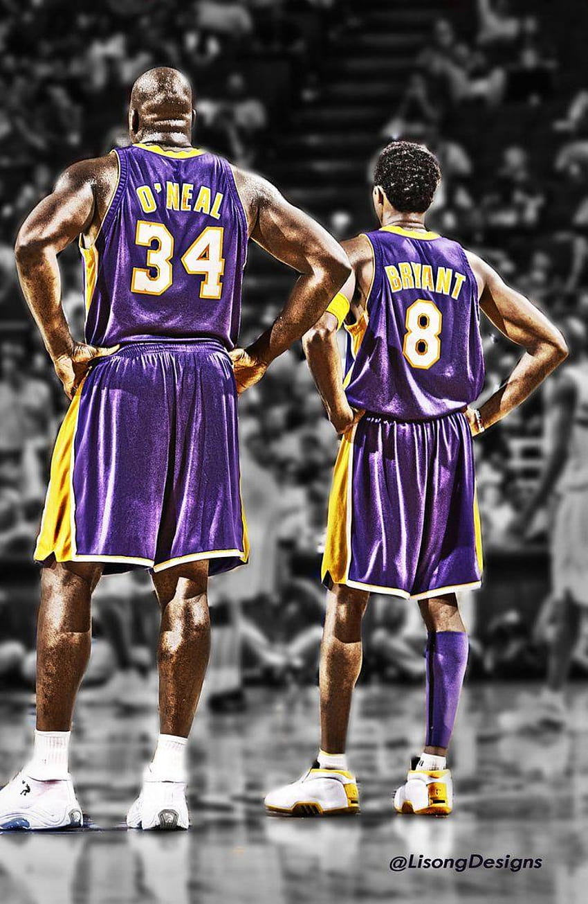 Shaq and Kobe by lisong2 obe, shaquille oneal HD phone wallpaper
