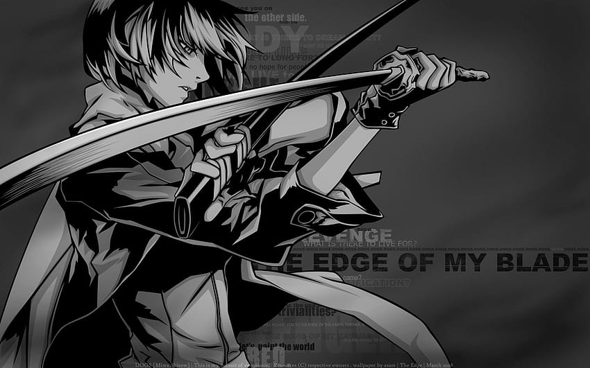 Boy with sword, katana, light, neon, dark, anime, HD phone wallpaper