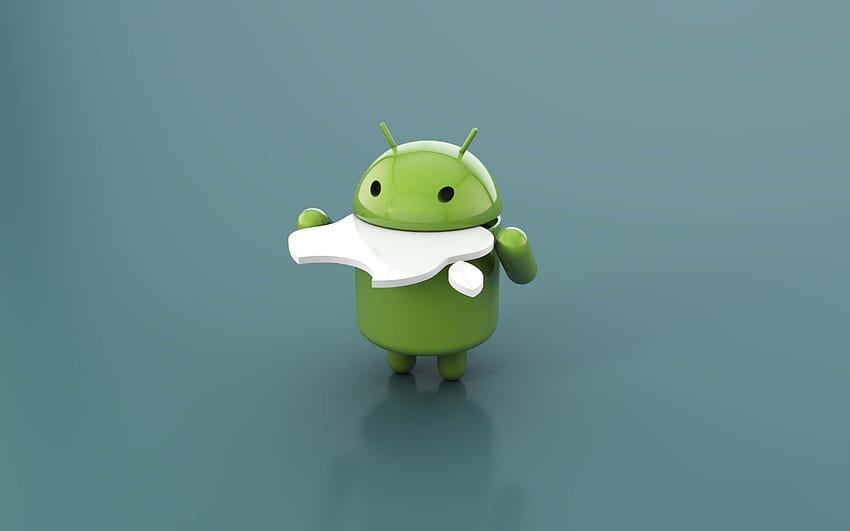 logo android vs apple HD wallpaper