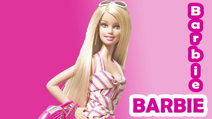 Barbie Pink Backgrounds, barbie doll with rose HD wallpaper