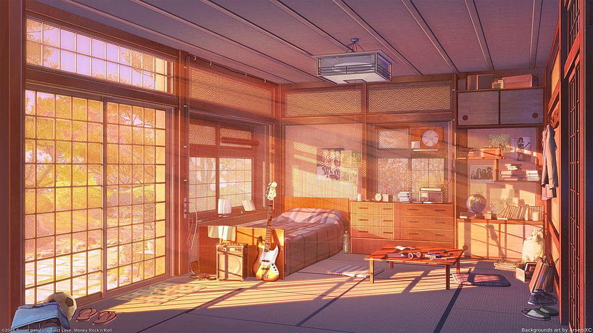 Room sunset version by arsenixc.deviantart on @DeviantArt, anime rooms HD wallpaper