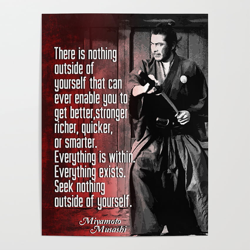 Miyamoto Musashi Samurai, Iaido, kendo, Aikido, Kenjutsu Poster by MYSUNLIFE HD phone wallpaper