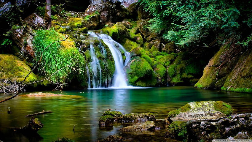 Wasserfalllandschaft ❤ für Ultra TV, Landschaft für PC HD-Hintergrundbild