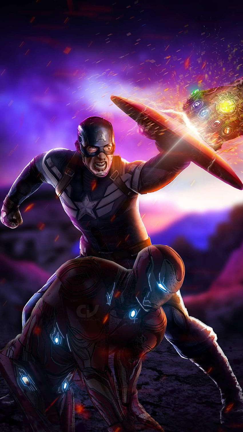 1 Kaptan Amerika Thanos'a Karşı Kaptan Amerika Thanos Ordusuna Karşı HD telefon duvar kağıdı